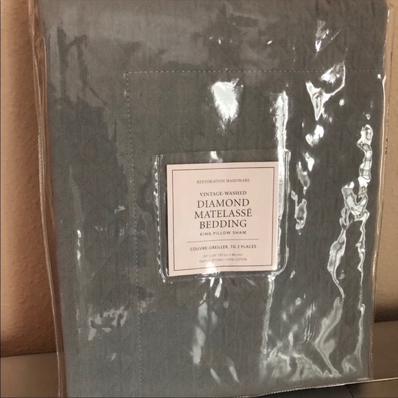 RESTORATION HARDWARE KING PILLOW SHAM PACIFIC - Picture 5 of 11